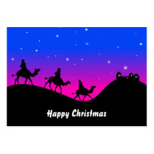 Los tres Wisemen, felices Navidad Tarjeta De Visita