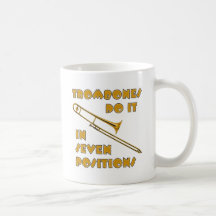 Los Trombones lo hacen en 7 posiciones Tazas De Café