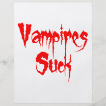 Los vampiros chupan tarjetas informativas