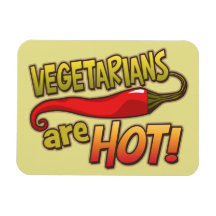 Los vegetarianos son imán divertido caliente