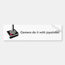 Los videojugadores lo hacen con las palancas de ma etiqueta de parachoque