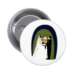 Los votos, la novia, el novio y el Officiant Pin