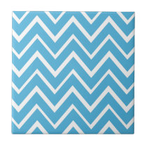 Los zigzags caprichosos azules zigzaguean modelo d azulejos
