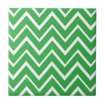 Los zigzags caprichosos verdes zigzaguean modelo d azulejos
