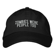 los zombis eran gente también gorra de beisbol