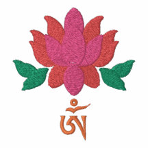 Lotus con la camisa tibetana de OM