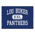 Lou Buker - panteras - joven - Augusta Maine Tarjeton