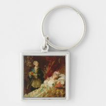 Louis XV y señora Dubarry Llavero