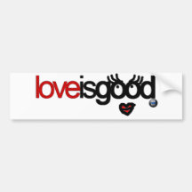 love is good pegatina de parachoque
