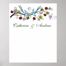 Lovebirds A, poster de la firma de la huésped