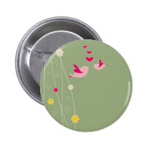Lovebirds Anstecknadelbuttons