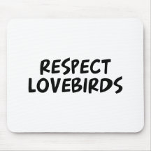 Lovebirds del respecto tapete de raton