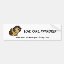 lovecareawareness pegatina de parachoque