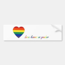 LoveKnowsNoGender (bumpersticker) Pegatina De Parachoque