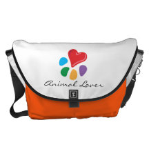 Lover_Heart-Paw animal 2 Bolsa De Mensajeria