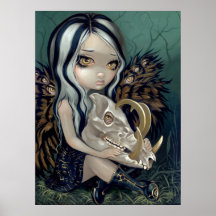 Lowbrow de hadas gótico de la impresión del arte d posters