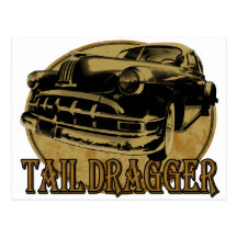 Lowrider de Draggin de la cola de Pontiac Tarjetas Postales