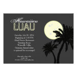 Luau hawaiano, invitaciones de encargo de la Luna  Invitaciones Personalizada