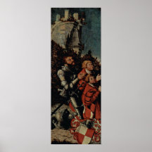 Lucas Cranach la anciano - Knight con dos hijos Impresiones