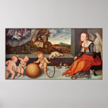Lucas Cranach la anciano - melancolía Posters