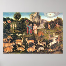 Lucas Cranach la anciano - paraíso Impresiones