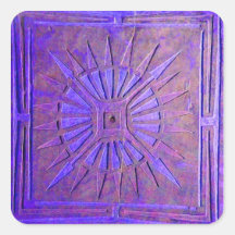 LUCERO DEL ALBA, azul, púrpura Pegatina