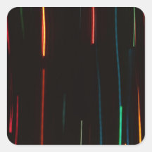 Luces abstractas del movimiento pegatinas cuadradas