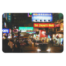 Luces de la ciudad de Hong Kong China del imán de 
