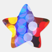 Luces de la ciudad calcomanías forma de estrellaes personalizadas