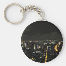 Luces de la noche de Bangkok Llaveros Personalizados