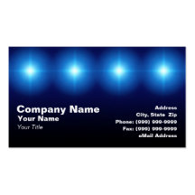 luces del azul 3D Tarjeta Personal