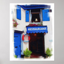 Luces del puerto poster