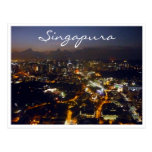 luces del singapura tarjeta postal
