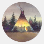 LUCES del TIPI de SHARON SHARPE Pegatina Redonda