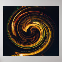 Luces espirales de la noche poster