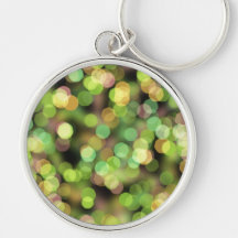 Luces festivas del verde y del rosa llaveros personalizados