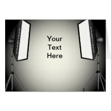 Luces fotográficas profesionales tarjetón