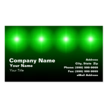 luces verdes 3D Tarjeta De Visita