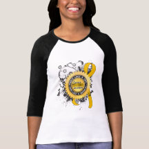Lucha como un cáncer 39 de la niñez del chica camiseta