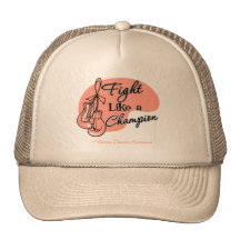 Lucha como un cáncer uterino del campeón gorra