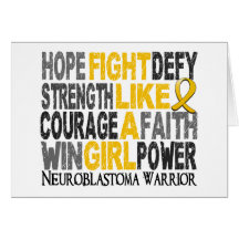 Lucha como un chica Neuroblastoma 23,4 Felicitacion