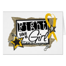 Lucha como un chica Neuroblastoma 24,8 Felicitación