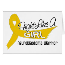 Lucha como un chica Neuroblastoma 25,4 Tarjetón