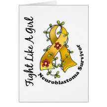 Lucha como un chica Neuroblastoma 29S Tarjetas