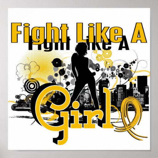 Lucha como un chica Neuroblastoma 30,8 Poster