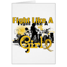 Lucha como un chica Neuroblastoma 30,8 Felicitacion
