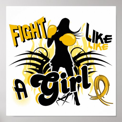 Lucha como un chica Neuroblastoma 35,8 Poster