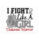 Lucha como una diabetes 15,2 del chica postal