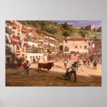 Lucha de entrenamiento en Vizcaya, 1869 Posters
