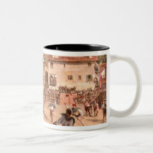 Lucha de entrenamiento en Vizcaya, 1869 Taza De Café
